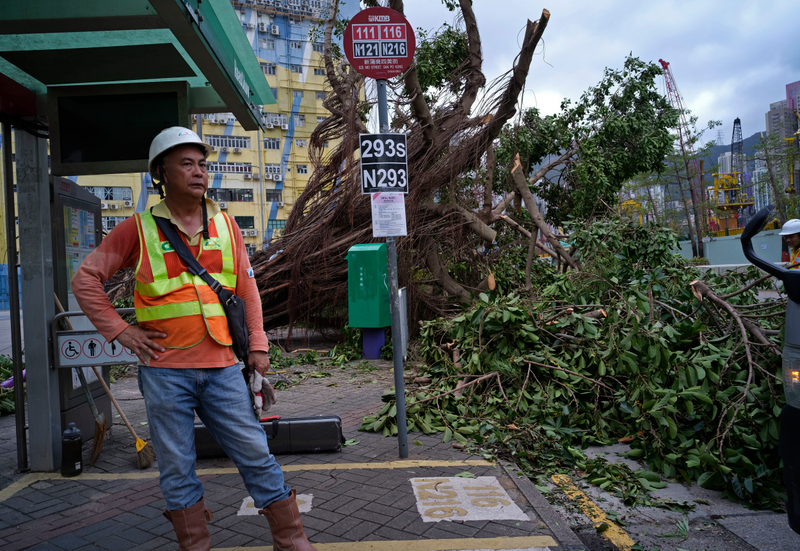 Illustration for article titled Caos y destrucción: así está siendo el paso del super ciclón Mangkhut en Hong Kong
